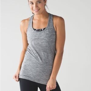 Lululemon Swiftly Tech Racerback Tank Top Slate Heather Gray Size 4 Women’s